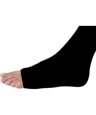 JOBST Relief Waist High Compression Stockings 15-20 mmHg - Open Toe Black Medium | International Shipping Available - Buy Online on GoSupps.com