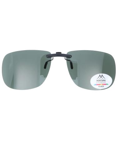 Montana Eyewear C2A UV400 sun protection clip-on sunglasses with practical clip on - polarized in green