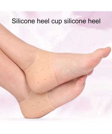 Sioppkik Heirs Cushion Gel Heel Protection Pads - Silicone Heel Socks for Plantar Fasciitis & Cracked Heels - Pain Relief & Comfort - Buy Online on GoSupps.com