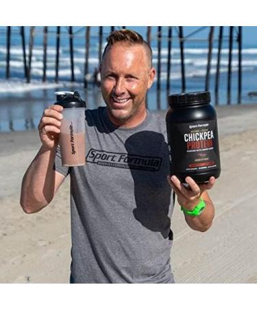 Organic Vegan Chickpea Protein Powder - All-Natural Chocolate Flavor 21g Protein & Only 2 Net Carbs | Sport Formula - Buy Online on GoSupps.com