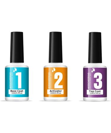 Dipping Nail Powders Set Series Dip Nail Art Glitter Powder Natural Dry Dip Polish Base And Top Coat  - Buy Online on GoSupps.com