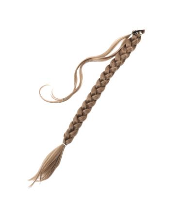 FRCOLOR Wig Women Ponytail Extension Braid Ponytail Long Ponytail Extension Clip Ponytail Extension Braid Hair Extension Human Synthetic High Temperature Wire Hair Piece Lengthen 80X3CM Golden