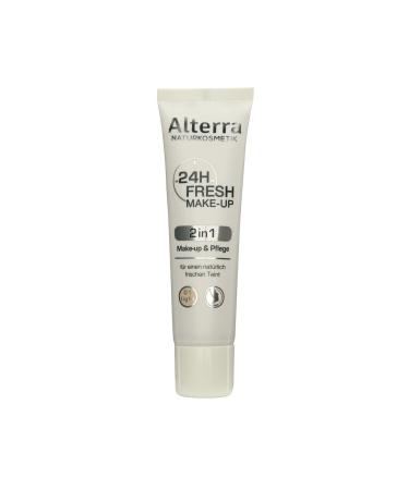Alterra 24h Fresh Makeup 30 ml Color 01: Light, 2 in 1 Makeup & Maintenance, for a Naturally Fresh Complexion, Natural Cosmetics, Vegan
