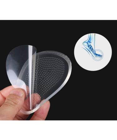 Buy 5 Pairs Clear Half Foot Cushion Heel Inserts - Metatarsal & Bunion Pads for Women's High Heels - Buy Online on GoSupps.com