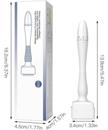 HOVCEH Derma Stamp 0-3 mm Adjustable Microneedling Stamp with 140 Pins Microneedling Pen Dermapen Microneedling Professional Derma Manual Pen for Face Body Hair Beard Growth at Home - Buy Online on GoSupps.com