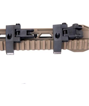 Ultralight Flip Up Sight Set - 45 Degree Offset Front & Backup Rear Sight - Buy Online on GoSupps.com