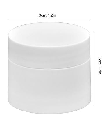 10Pcs Round 5g Reusable Cream Bottles, White - Refillable Serums & Cream Containers - Buy Online on GoSupps.com