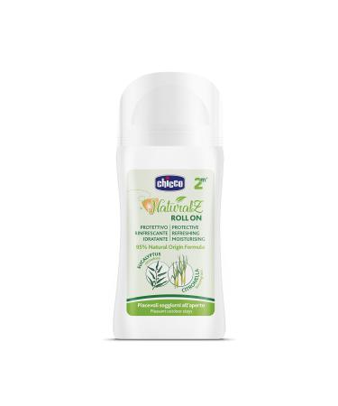 CHICCO NaturalZ Rouleau de protection 60 ml protection naturelle contre les insectes avec citronnelle et eucalyptus protection jour et nuit