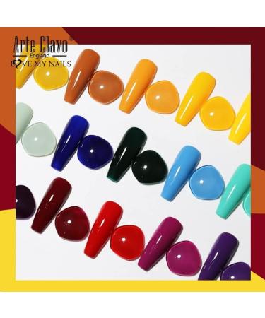 ArteClavo Soak Off UV LED Gel Nail Polish Hybrid Varnish 99Colors Nail Art Charm Manicure Semi-Permanent Base Top Coat Nails Gel - (Color: 1328) - Buy Online on GoSupps.com