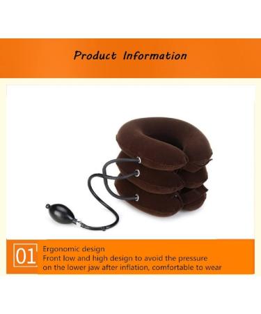 Houson Inflatable Neck Support Device - Neck Traction & Massage Collar for Pain Relief - Buy Online on GoSupps.com