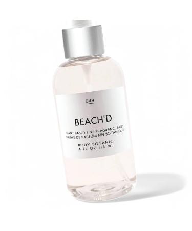 Beach'd Fine Fragrance Mist 4 Fl Oz 118 mL - an Irresistible Blend of Warm Sand Sea Spray Sand Jasmine Mandarin Driftwood Sea Salt