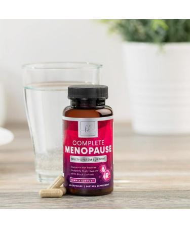 Menopause Supplement for Women - Hormone Support with Black Cohosh, Dong Quai & Chasteberry - Hot Flash Relief - 60 Capsules - Buy Online on GoSupps.com