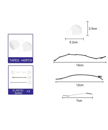 Invisible Face Lift Tape - 40 PCS Face Lifting Strips for Saggy Skin, Wrinkles, Double Chin - Neck and Eye Lift Tapes - V Shaped Face Lift Stickers - Buy Online on GoSupps.com