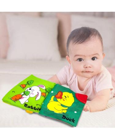 Baby Touch and Feel Cloth Book with Teether Toy - Sensory Activity for Infants - Buy Online on GoSupps.com