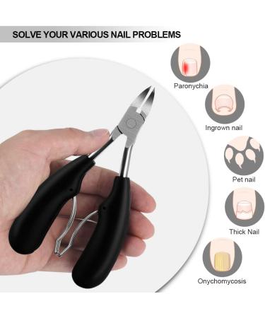 Thick Toe Nail Clippers Set - Ingrown Ingrowing Fungal Toenail Cutter Podiatrist Large Strong Hard Wide Nippers Professional Kit Heavy Duty Clippers Chiropodist Medical Pedicure Tools for Elderly - Buy Online on GoSupps.com