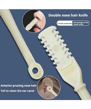 2-in-1 Nose Hair Trimmer 2-in-1 Nasal Hair Cutter 2024 New Manual Double Sided Nasal Hair Trimmer with Ear Spoon 360 Rotating Nostril Hair Removal Tool Blade with Ear Picker (12PCS Green) 12PCS Green - Buy Online on GoSupps.com