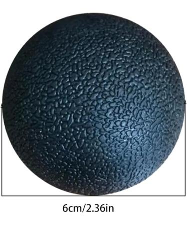 2-Pack Black Massage Balls - 6cm Fascia & Lacrosse Balls for Self-Massage Trigger Point Therapy for Back Legs Feet & Hands | International Shipping - Buy Online on GoSupps.com