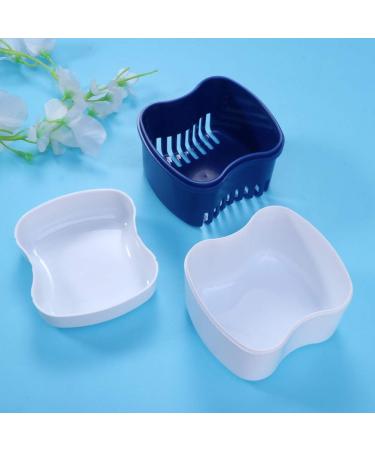 Faruta Prosthesis Suitcase for Dentures | Travel Cleaning Storage Cup & Sieve | 2-Piece Blue Set - Buy Online on GoSupps.com
