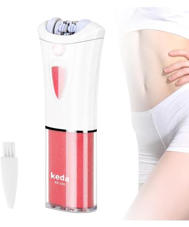 Epilators for Women - Portable Hair Removal Device | Glamorous Skin Electric Epilator with LED Cold Light for Face Bikini Line Armpits Arms Legs & Chin - Buy Online on GoSupps.com