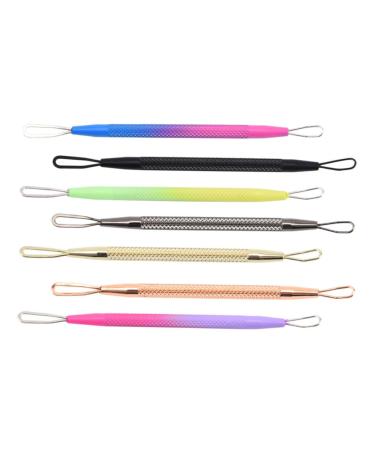 FOMIYES 7pcs Double-headed Extrusion Ring Pimple Remover Removers Double-headed Beauty Tools Blemish Nose