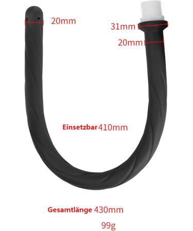 ZTHBYSB 430mm Extra Long Anal Shower - Soft Silicone Inlet for Intimate Cleaning | 4-Hole Design for Couples - Buy Online on GoSupps.com