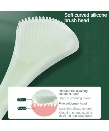 Buy Dcniyt Tongue Scraper - Soft Silicone Head Portable Non-Slip Tongue Cleaner for Fresh Breath - Orange Color - Buy Online on GoSupps.com