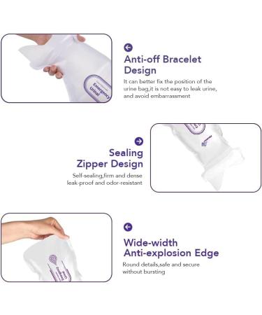 20 Disposable Urine Bags - 700ml Portable Camping Urinals for Emergencies Travel and Hiking - Ideal for Men Women and Pediatric Patients - Buy Online on GoSupps.com