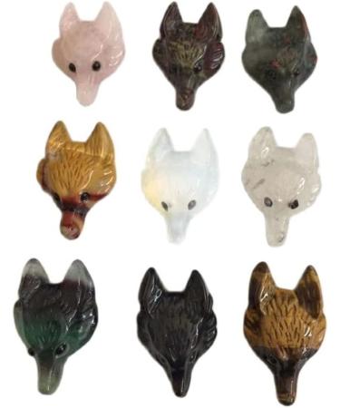 Natural Stone Crystal Tiger Eye Aventurine Wolf Head Shape Pendant Accessories 2pc Collection ningxiao (Color : Tiger Eye Size : 2pcs) 2pcs Tiger Eye - Buy Online on GoSupps.com