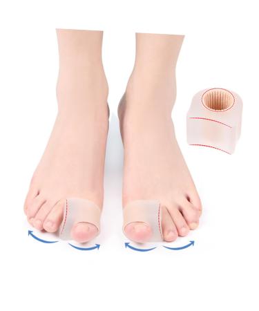 Healeved 2 Pairs Toe Splitter & Bunion Protector Sleeves for Men - Toe Separator Foot Care Tools - Reusable Toe Spacers - 2.7x2.2cm - Buy Online on GoSupps.com