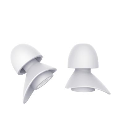 Afflatus ComfortFit-1 Small Ear Plugs for Kids (Age 8-17) and Small Ear Canals Small Earplugs Kids Children Ear Plugs for Sleeping Noise Reduction Concert Airplane Pressure (Size S Pairs*2) Light Grey-women&kid's Size