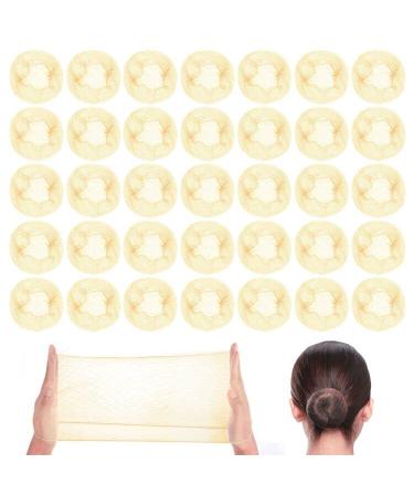Uraqt hair networks 35 pieces invisible elastic hair networks buns hair network nylon hair networks for women girls hair nodes manufacture ballet dances gold
