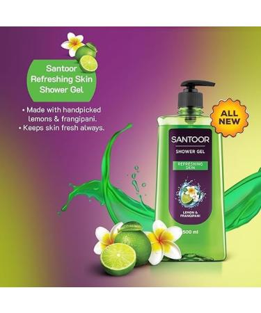 Refreshing Shower Gel with Natural Lemon & Frangipani Extracts | Unisex | Soft & Fresh Skin | 500ml | All Skin Types - Shop Internationally - Buy Online on GoSupps.com