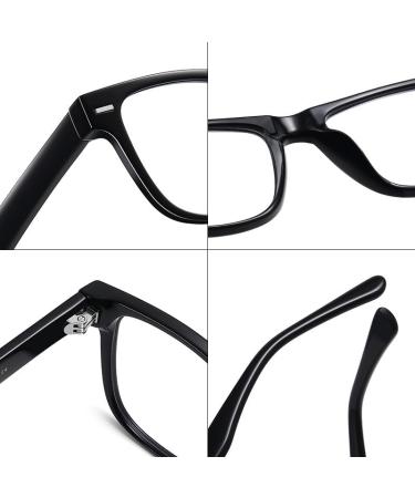 Pin Temple Square TR90 Blue Light Blocking Glasses for Men & Women | Anti UV Computer & Reading Glasses | Champagne 51mm - Buy Online on GoSupps.com