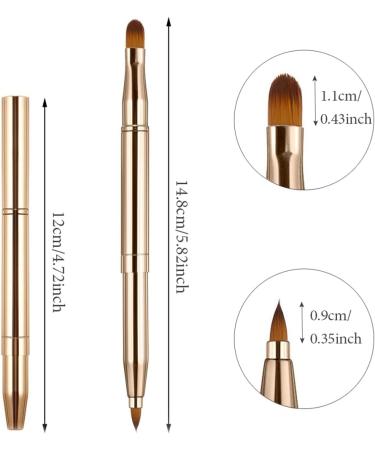 JOCXZI Retractable Lip Brush - 2Pcs Portable Lip Brush Retractable Lip Brush Lip Brush Portable Applicators for Lipstick Lip Gloss for Lipstick and Lip Contour - Buy Online on GoSupps.com