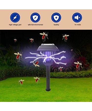 2 LED Garden Lawn Solar Mosquito Killer Light Insect Pest Bug Zapper Lamp Mosquito Killer Lamps - Buy Online on GoSupps.com