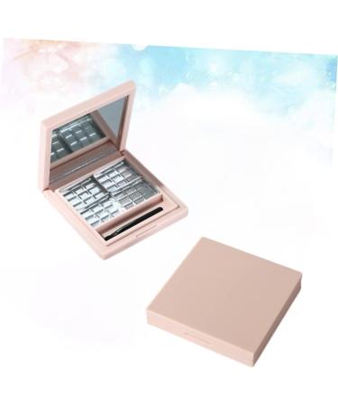 Angoily 6 Pcs Lip Balm Lotus Tealight Candle Holder Empty Eye Shadow Pallet Eye Shadow Box Square Platen 1 count (Pack of 1) Pinkx3pcs - Buy Online on GoSupps.com