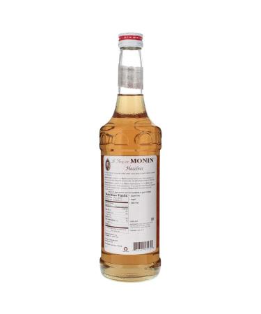 Monin Hazelnut Syrup 750ml - Nutty Caramelized Flavor for Mochas, Lattes & Cocktails | Non-GMO & Gluten-Free - Buy Online on GoSupps.com