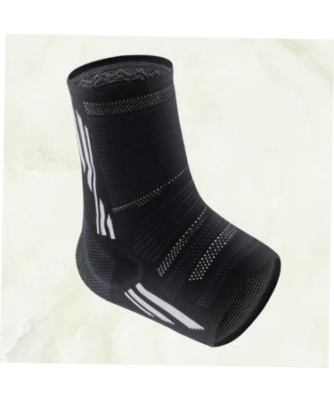 Silicone Ankle Brace - Support for Sprained Ankle | 1pc 24x12cm Black - International Shipping Available - Buy Online on GoSupps.com