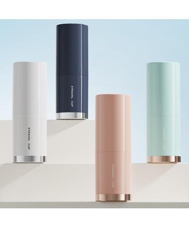 Travel Set - Portable Toothbrush Cup Gargling Cup & Storage Case for Business Trips - Convenient Travel Essentials in Gray and 2529 Green - Buy Online on GoSupps.com