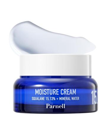 Parnell Squalane 15.13 Mineral Water Moisture Cream K-Beauty Deep Hydrating Face Moisturizer for Dry Sensitive Skin (1.69 fl. oz / 50ml)