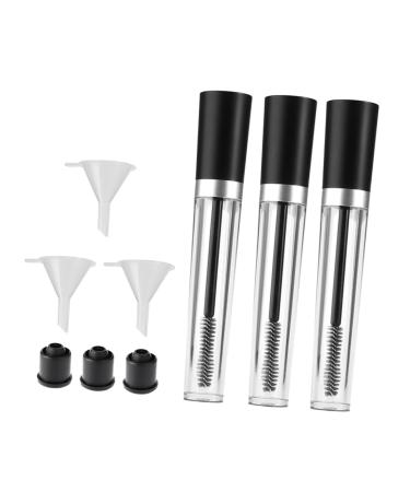 FOMIYES 6pcs Eyelash Solution Bottle Mini Containers Make up Bottle Empty Bottles Wooden Small Empty Bottle