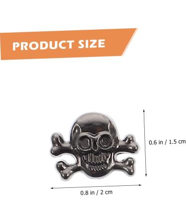 Hohopeti 40 Sets skull rivets leather rivets Retro Skull Rivet Buttons leather rivet kit shoe 3d ghost head A 2X1.5cm - Buy Online on GoSupps.com