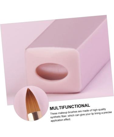 Ipetboom Flat Concealer Brush 1pc Lip Brush Aluminum Tube With Cover Cosmetics Wand Makeup Brushes - Buy Online on GoSupps.com