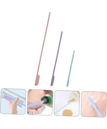 Angoily 3-Piece Silicone Beauty Spatula Set | Mini Rubber Spatula for Cosmetics & Conditioner | Durable Silicone Bottle Scraper - Buy Online on GoSupps.com