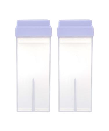 Minkissy 2st wax bottle for depilation depilatory wax packaging bottle Storage container made of plastic storage box for wax hair removal white travel ABS plastic bottle