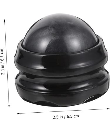 Lurrose Massage Ball - Hand Massage Device for Deep Tissue Relief | Multifunctional Fitness Accessory | 6.5x6.1cm Black Yoga Rollerball - Buy Online on GoSupps.com