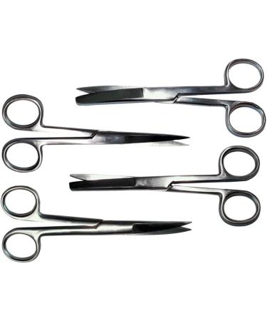 Premium 14 cm Stainless Steel Surgical Scissors - Straight Design for Precision Cutting | International Shipping Available - Buy Online on GoSupps.com