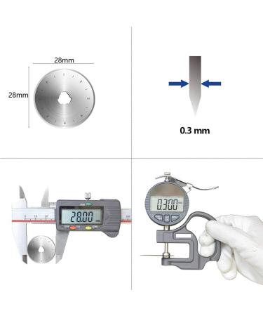 KISSWILL 28mm Rotary Cutter Blades  10 Pack Rotary Blades 28mm Fits OLFA  Fiskars  Martelli  Dremel  Truecut 28mm Rotary Cutter Replacement Blades  Sharp and Durable - Buy Online on GoSupps.com