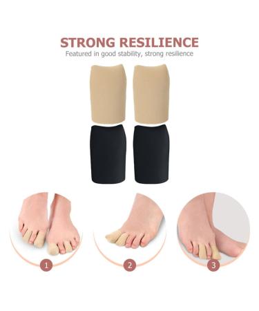 FOMIYES Silicone Toe Protector Caps - Blister Relief & Comfort for Big Toes | 2 Pairs Hand & Toe Sleeves for Sports - 4x2.5cm - Buy Online on GoSupps.com