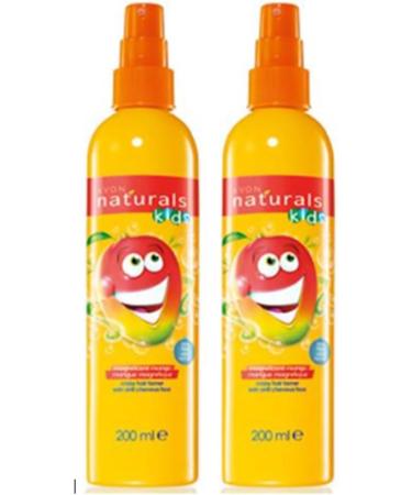 " Kids Magnificent Mango Detangling Spray - 2 x 200ml Double Pack: Unleash Tropical Hair Bliss for Silky Manageable Locks!" No tears as instantly detangles knots - Buy Online on GoSupps.com